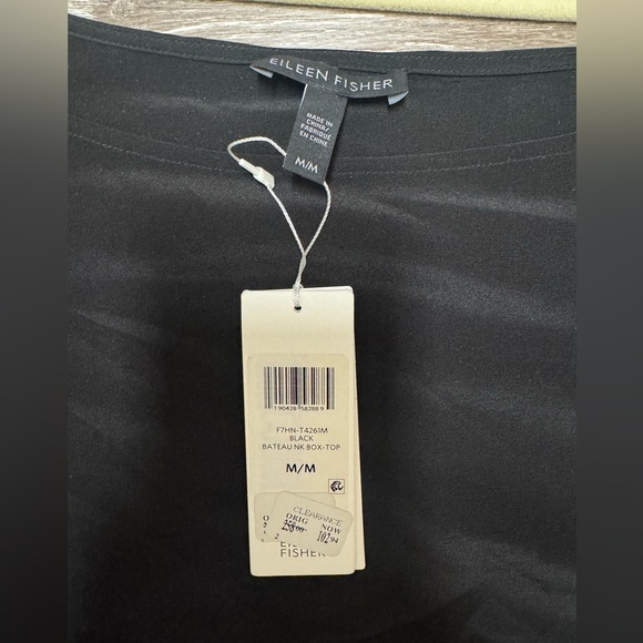 Eileen Fisher —Bateau Neck Boxy T-Shirt - Picture 4 of 9